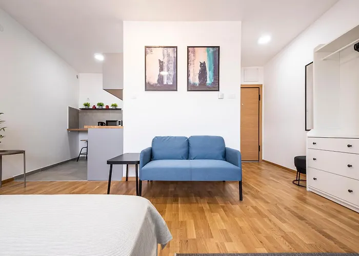 Modern Bright Studio-free Private Parking-fast Wi-fi 노비사드